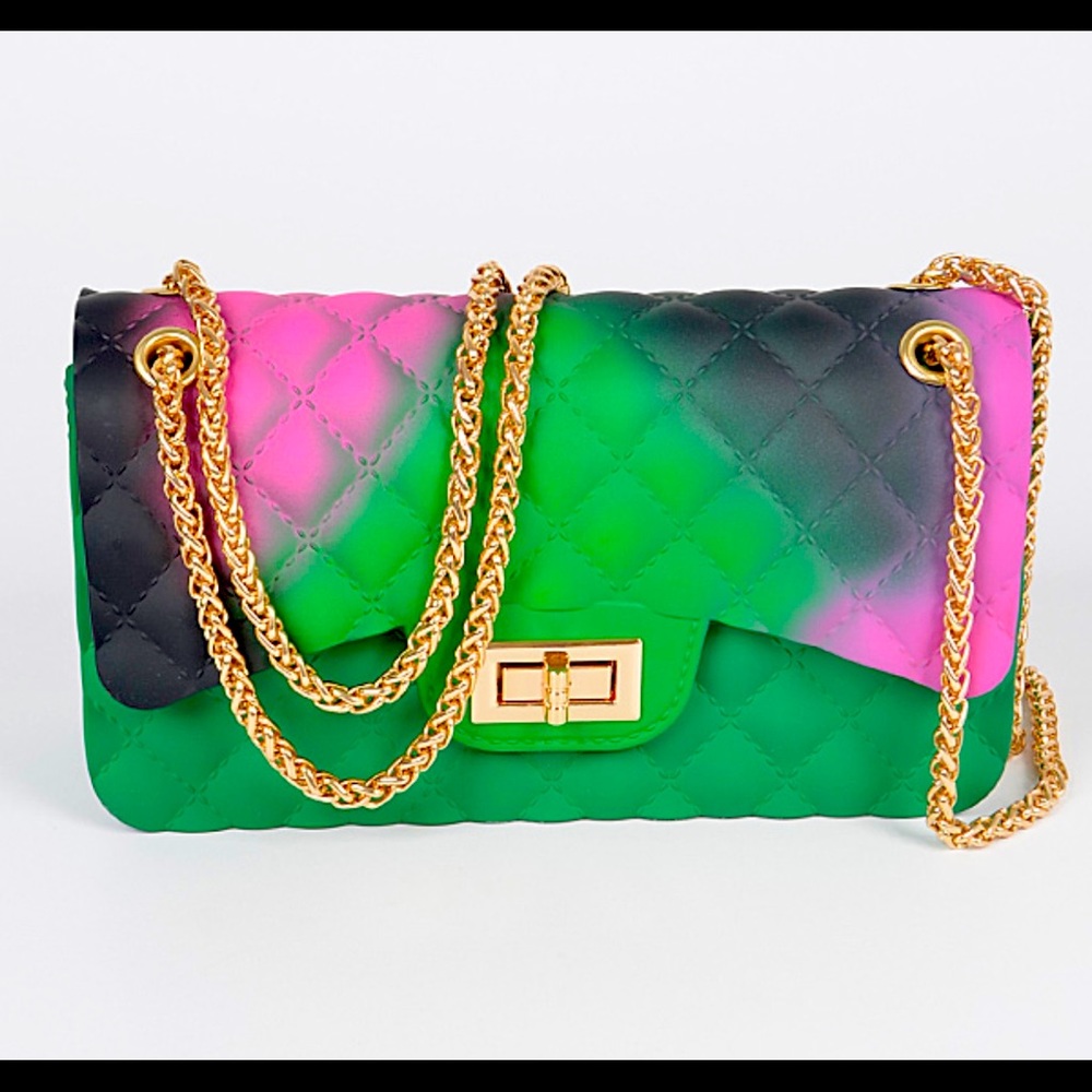 Multicolor medium size jelly bag